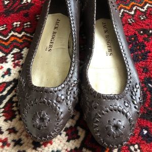 Jack Rogers brown flats 8.5